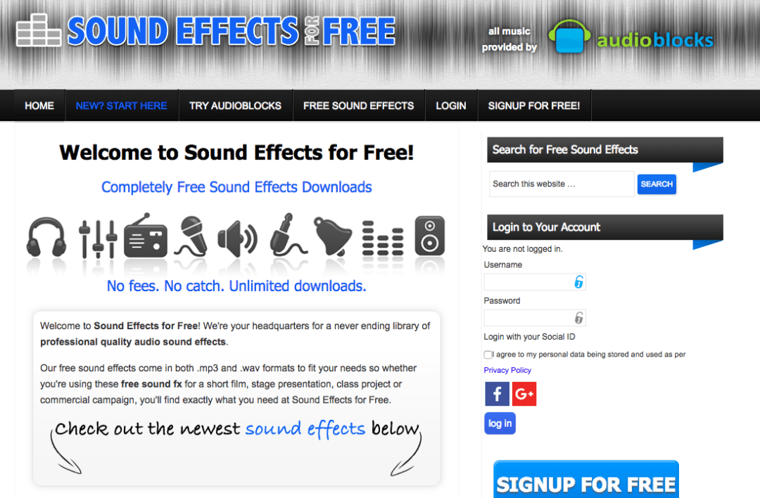 15 Awesome Free Sound Effects Sites - Reviewed | Wyzowl