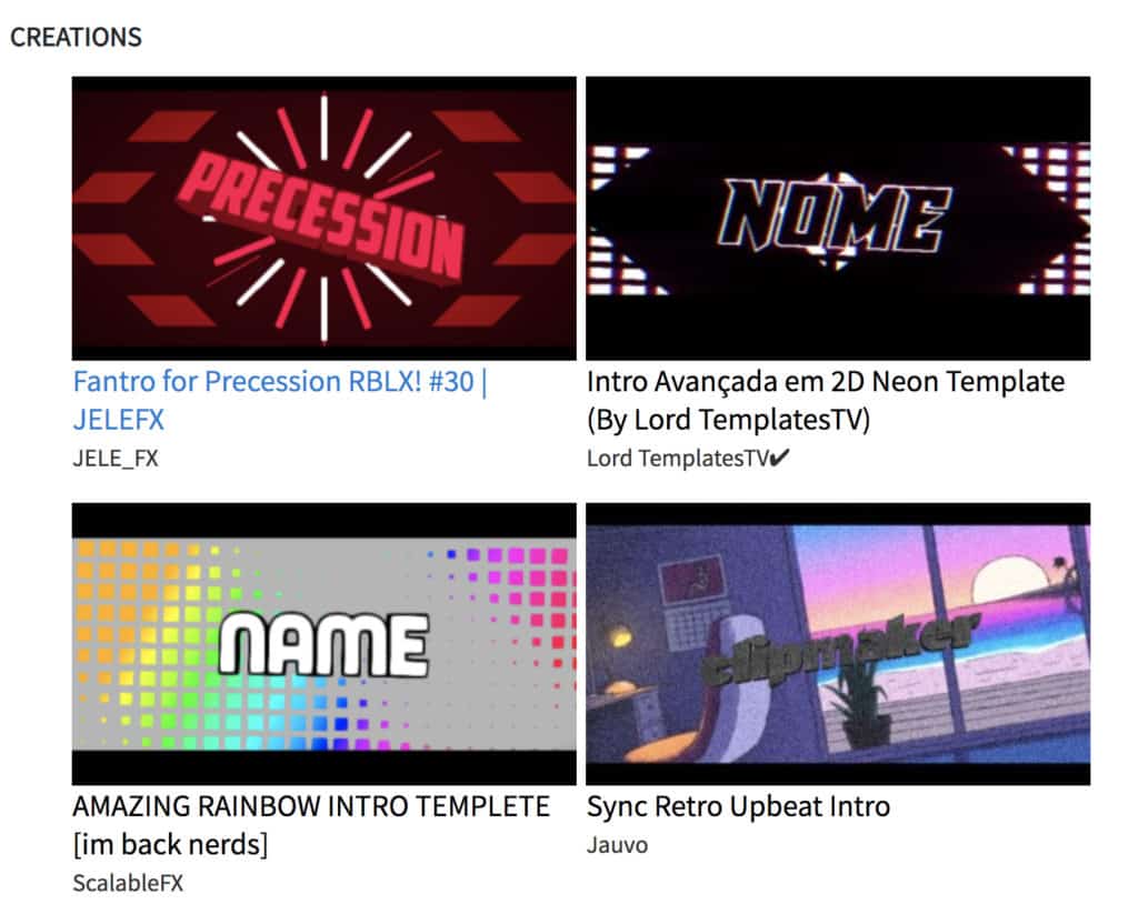 free youtube intro templates windows movie maker