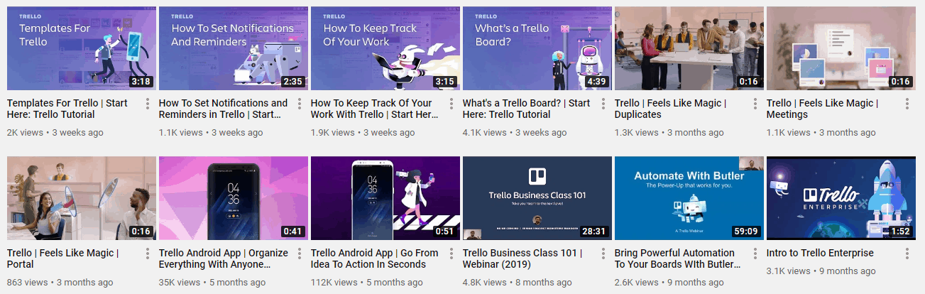 trello on youtube