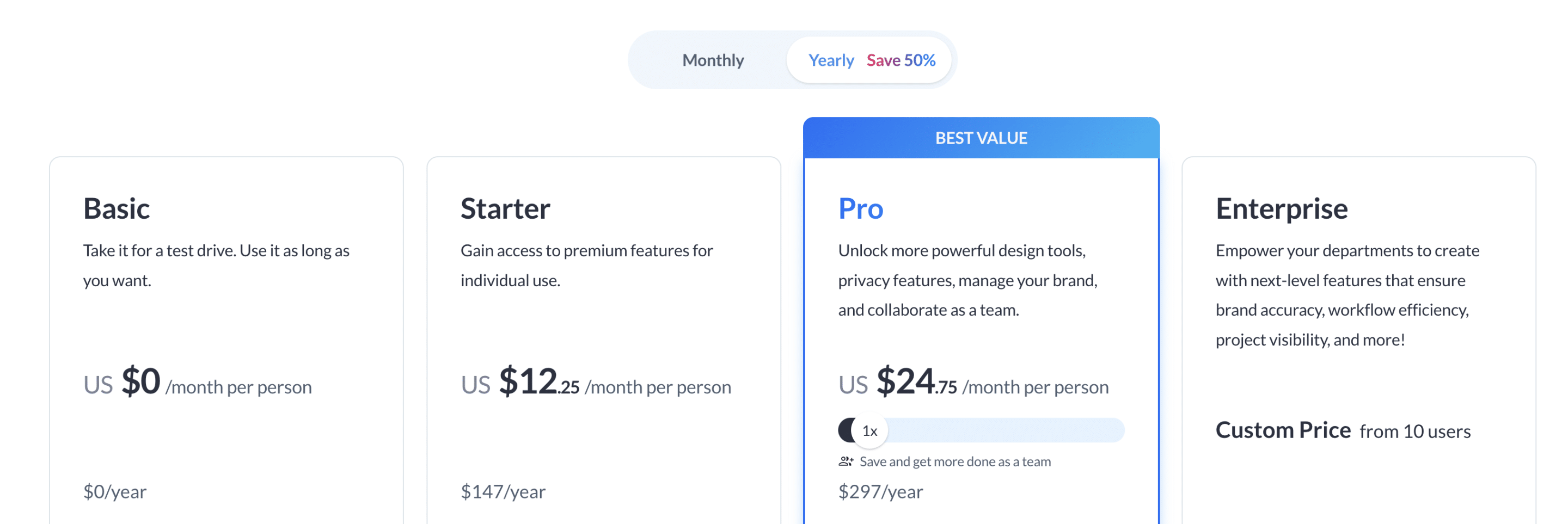 Visme Pricing